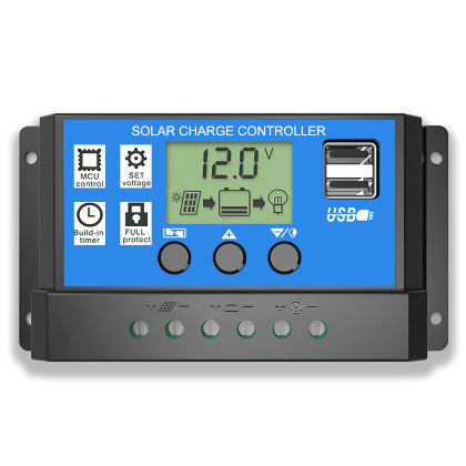 PWM SOLAR CHARGE CONTROLLER 10A with USB